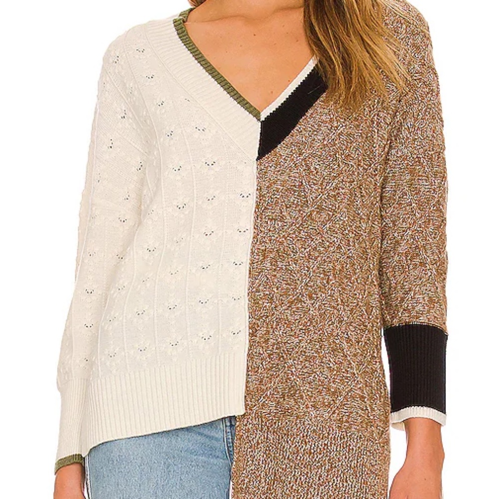 Veronica Beard Gava Color Block Sweater